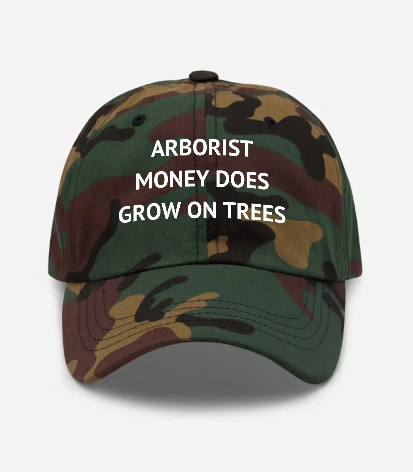 Arborist Money Does Grow On Trees Hat - Green Camo