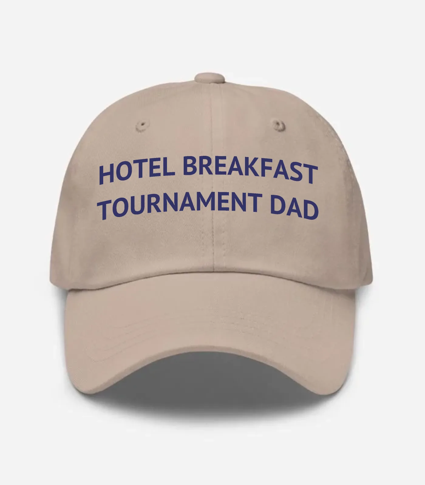 Hotel Breakfast Tournament Dad Hat - Stone