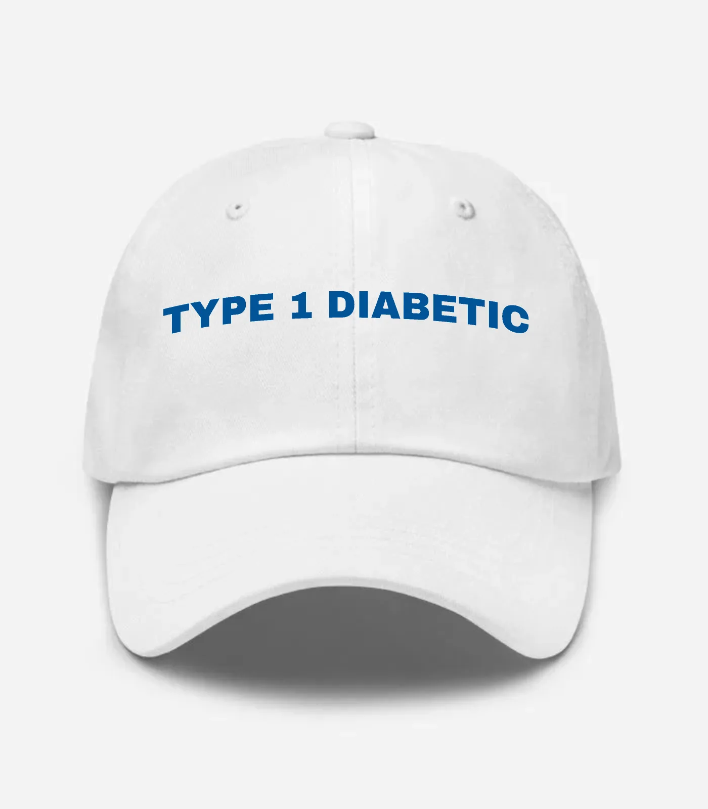 Type 1 Diabetic Hat - White