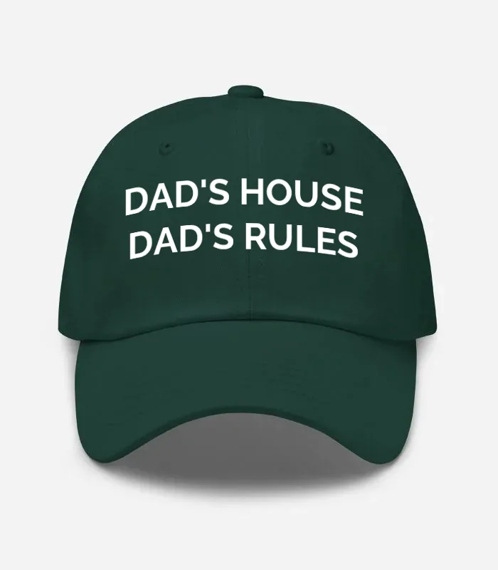 Dad's House Dad's Rules Hat - Spruce