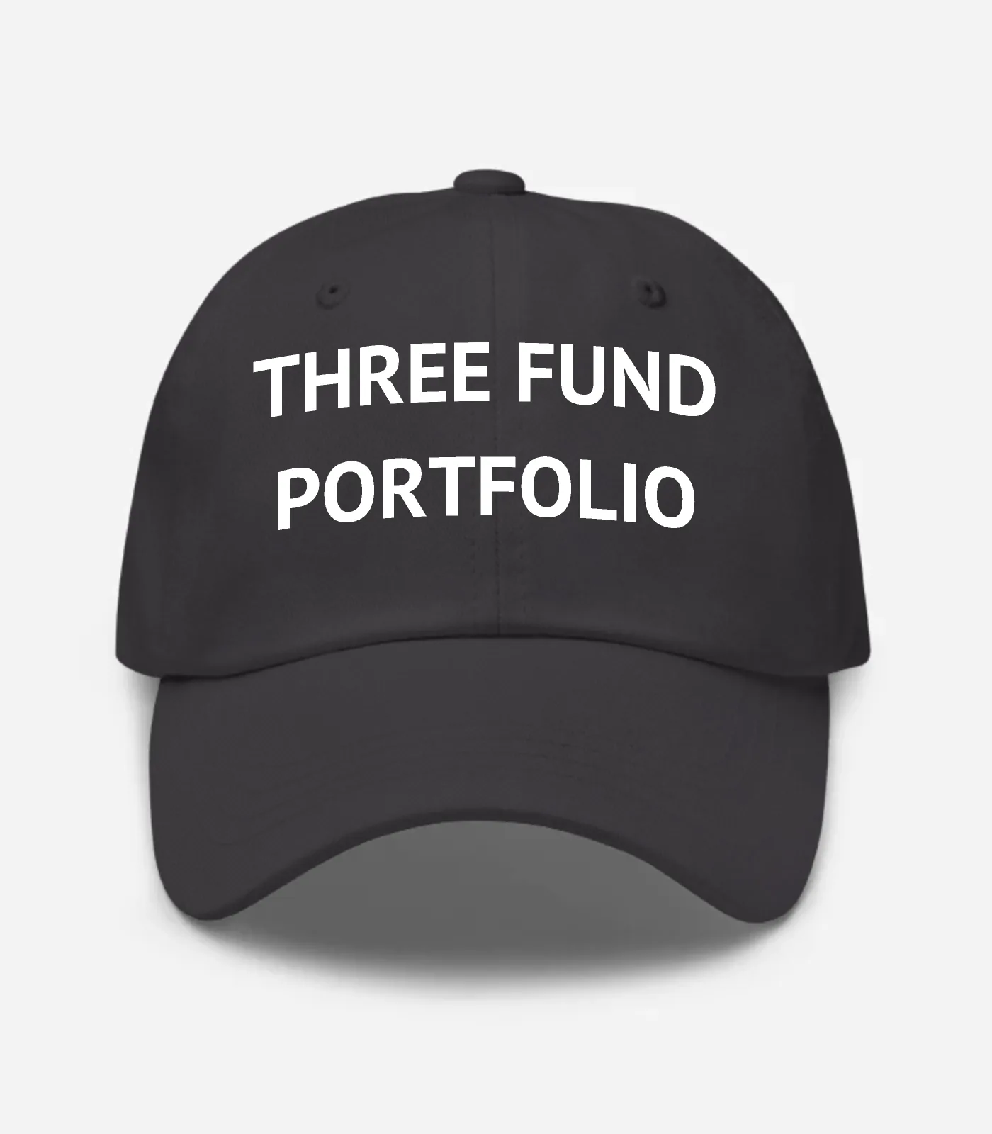 Three Fund Portfolio Hat - Dark Grey