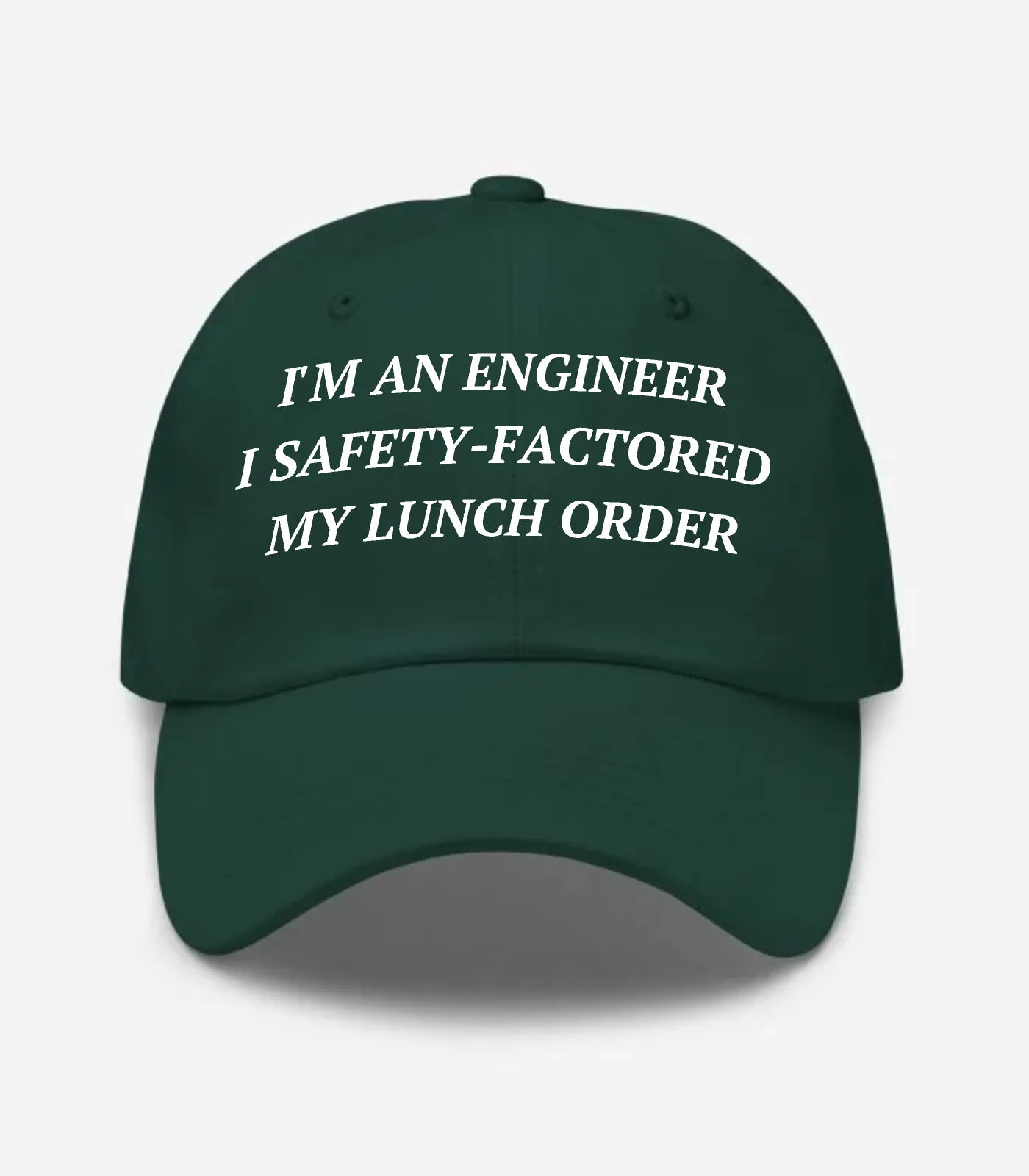I'm An Engineer I Safety-factored My Lunch Order Hat