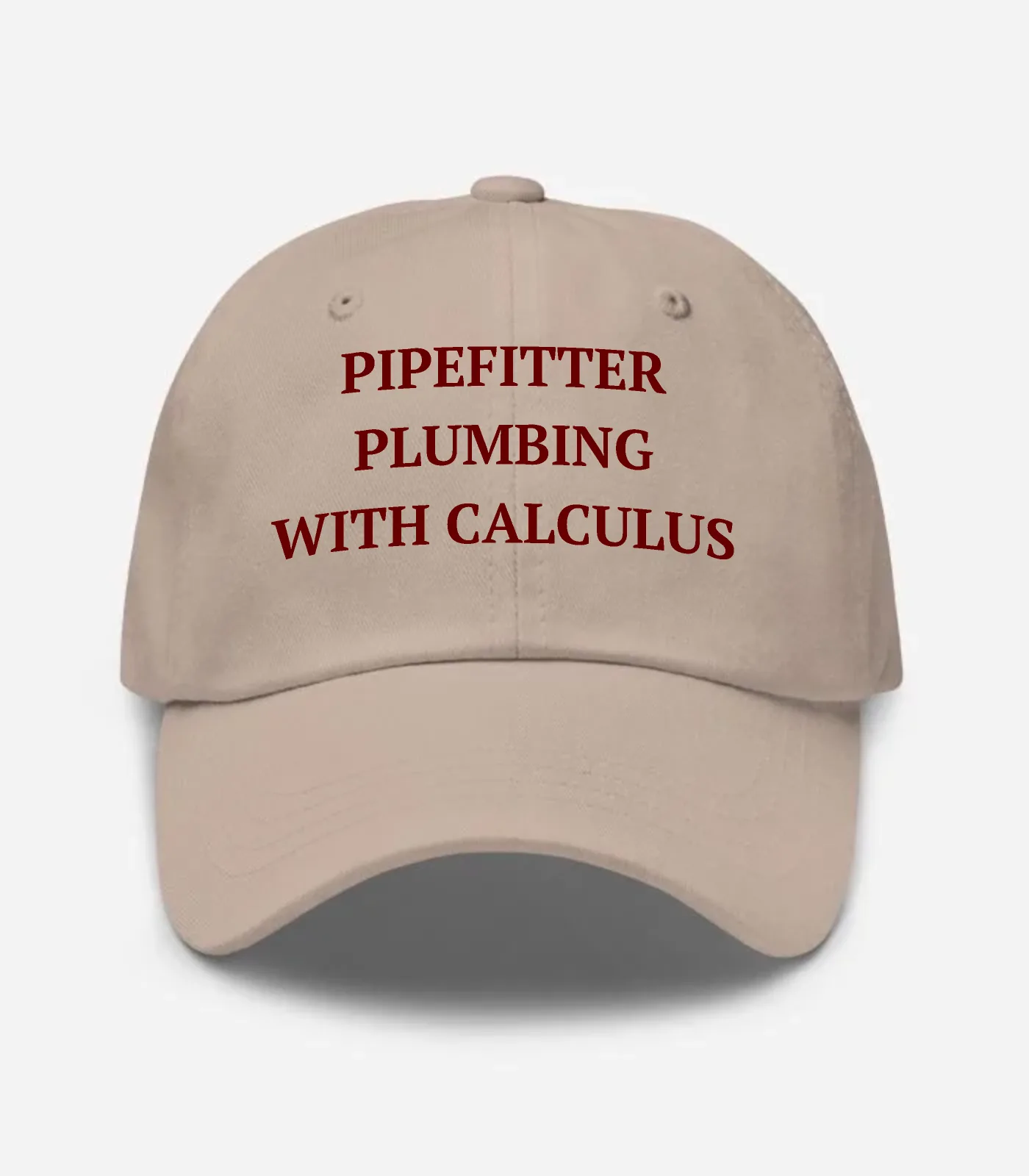 Pipefitter Plumbing With Calculus Hat - Stone