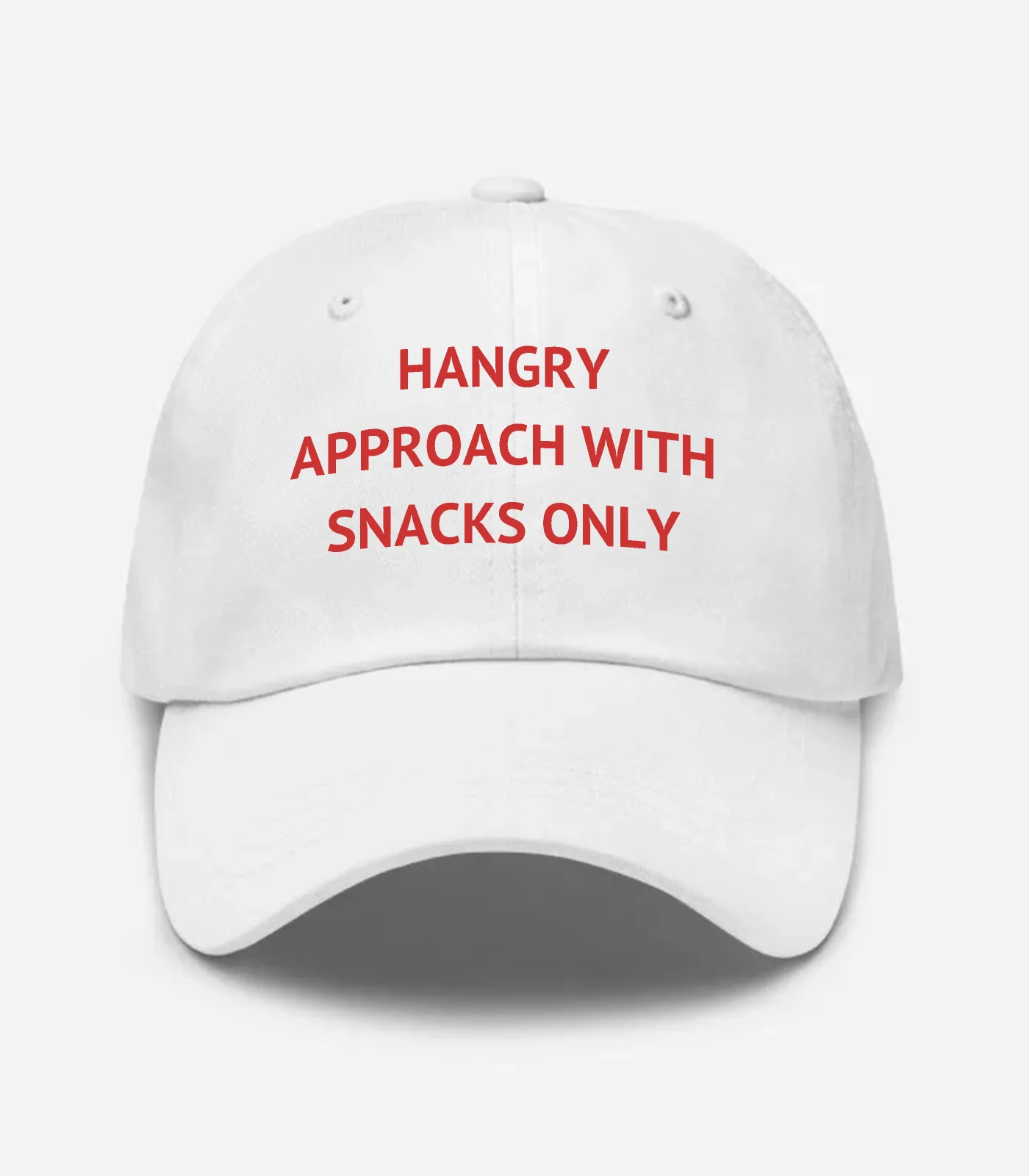 Hangry Approach With Snacks Only Hat - White