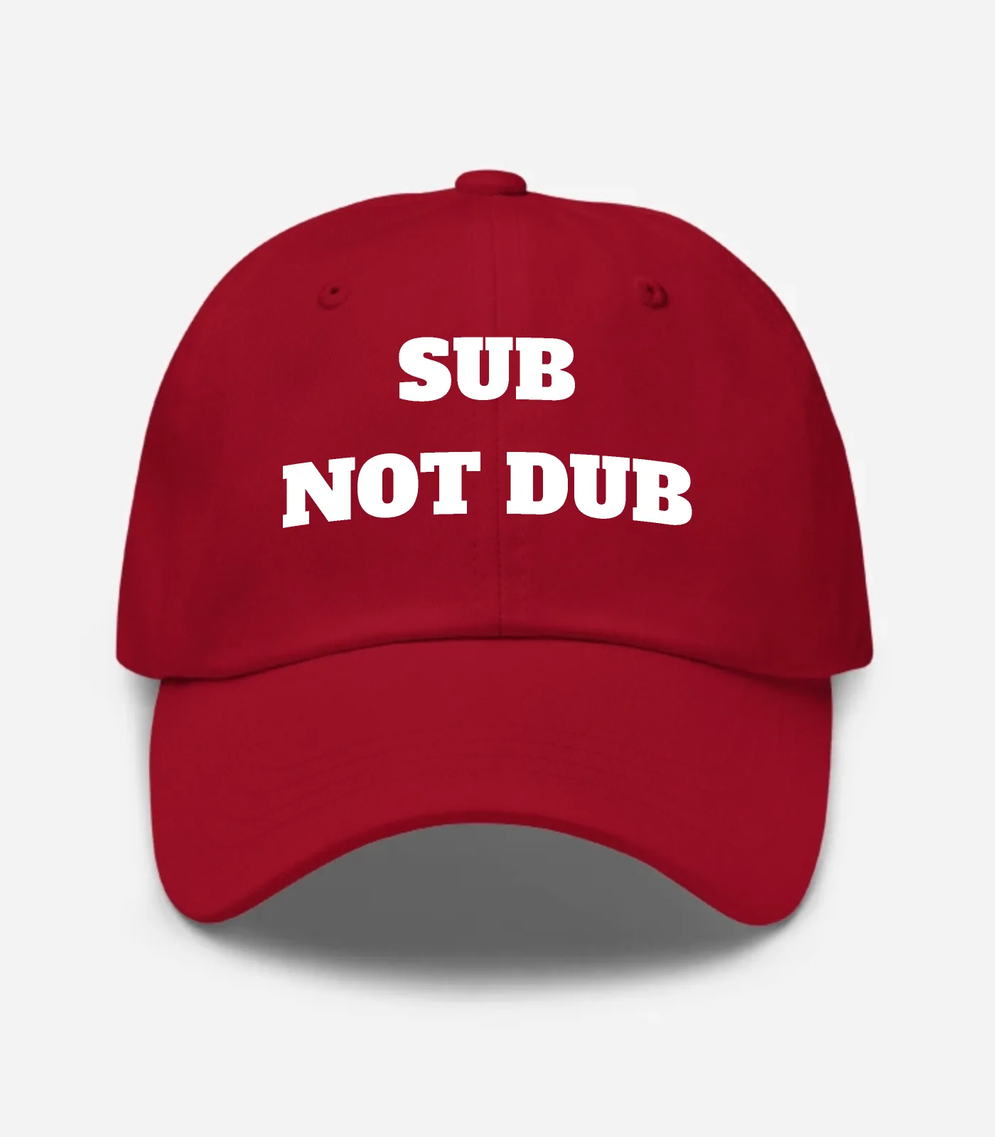 Sub Not Dub Hat - Cranberry