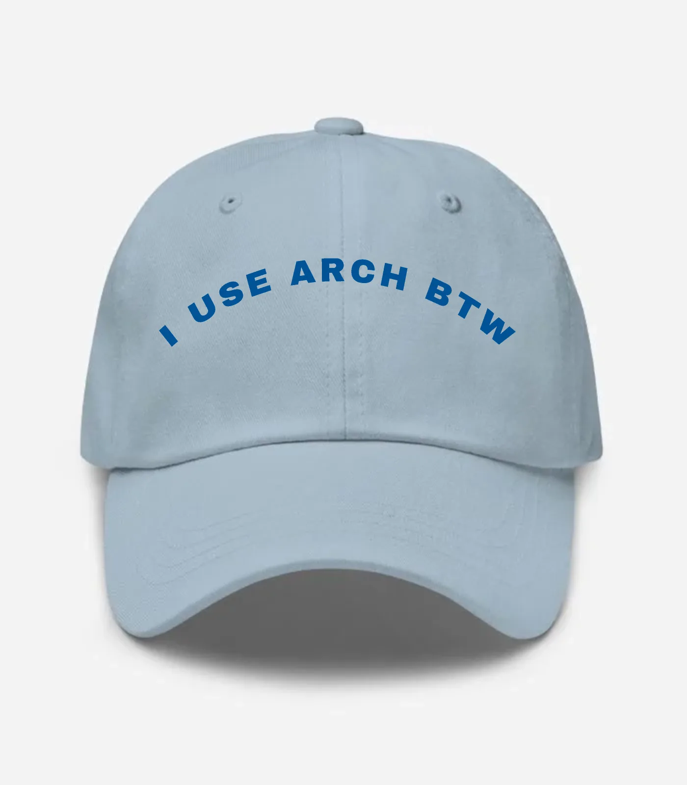 I Use Arch Btw Arched Hat - Light Blue