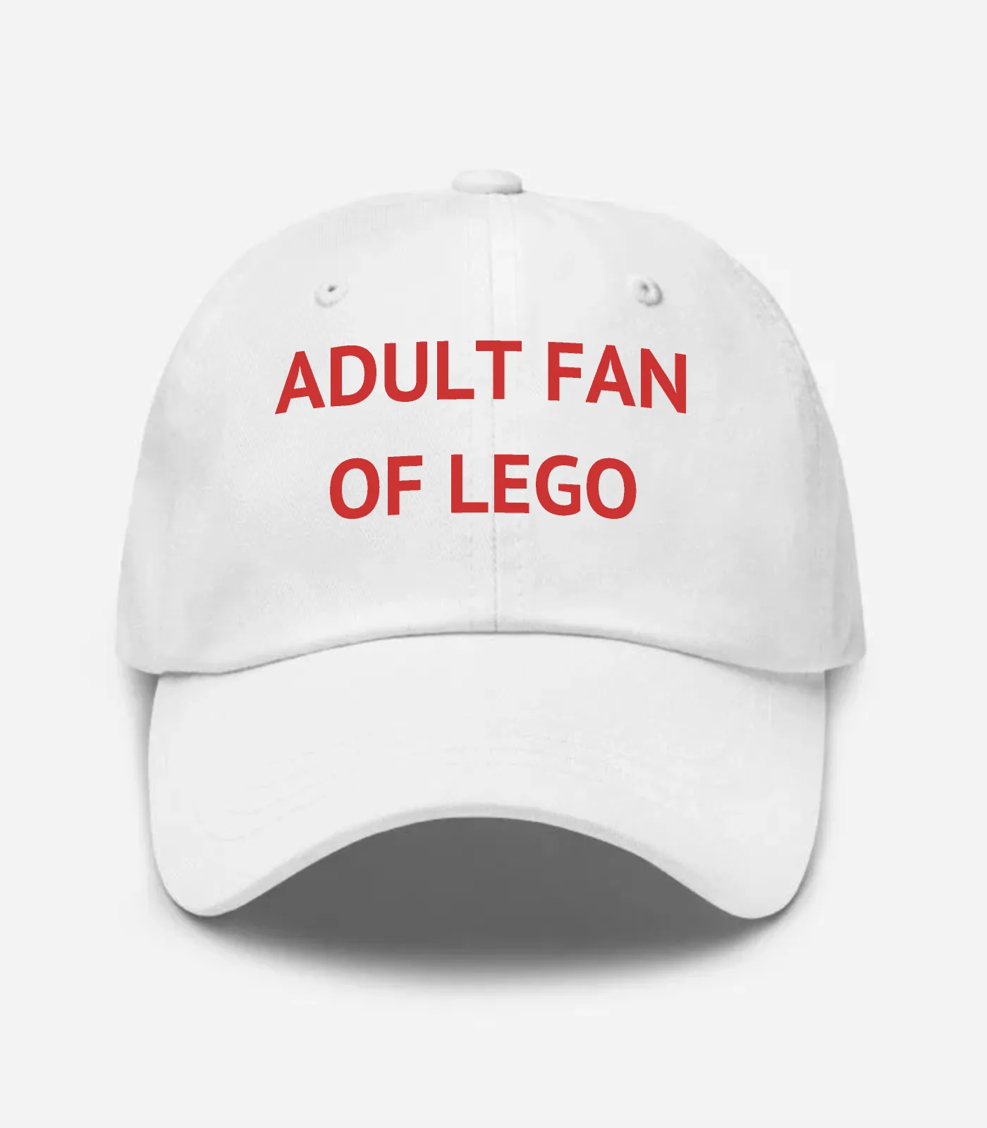 Adult Fan Of Lego Hat - White