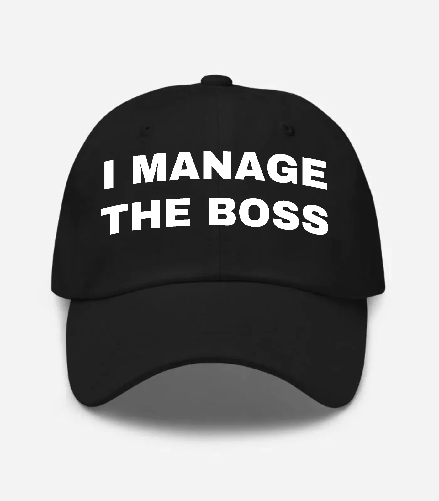 I Manage The Boss Hat - Black