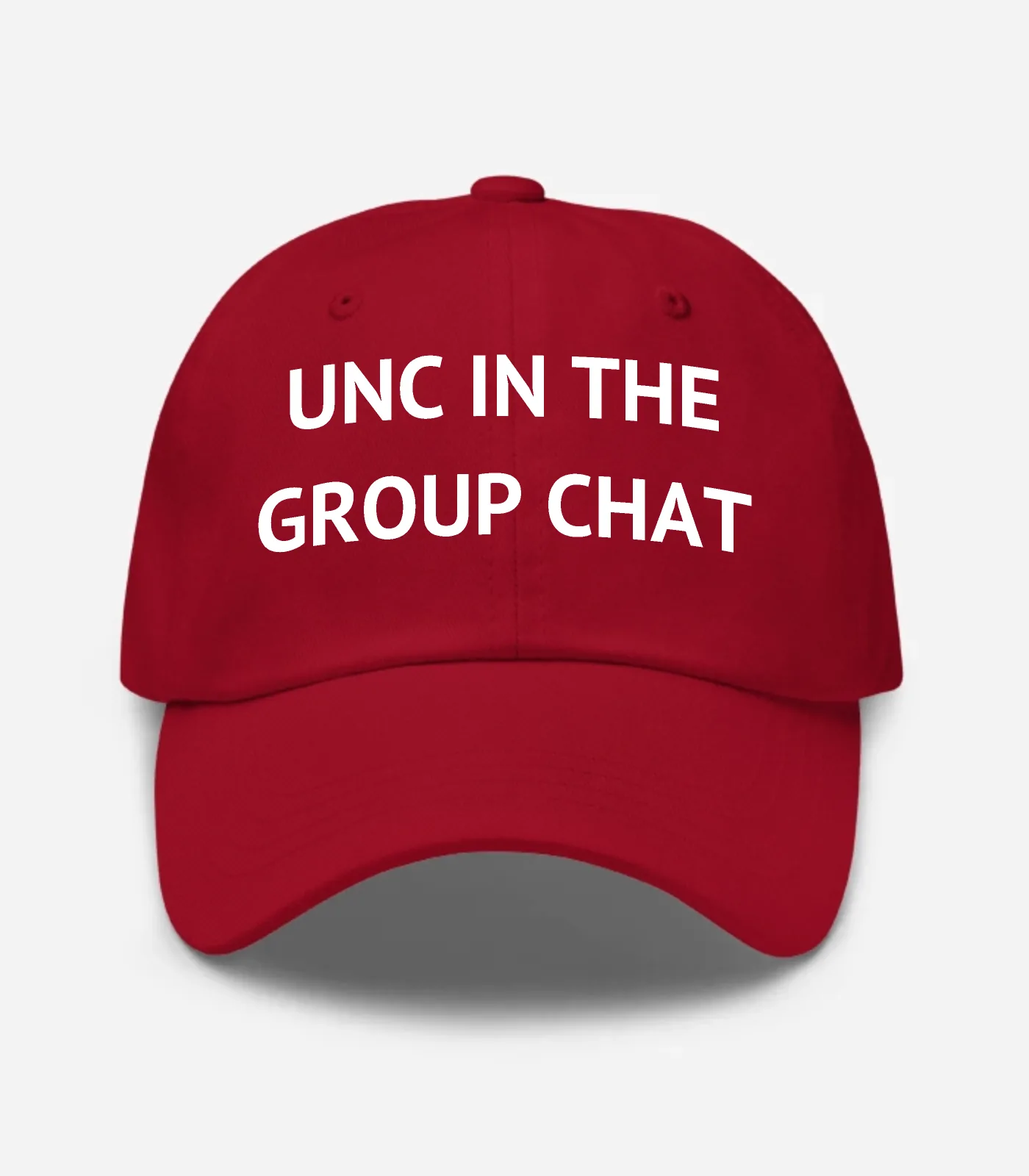 Unc In The Group Chat Hat - Cranberry