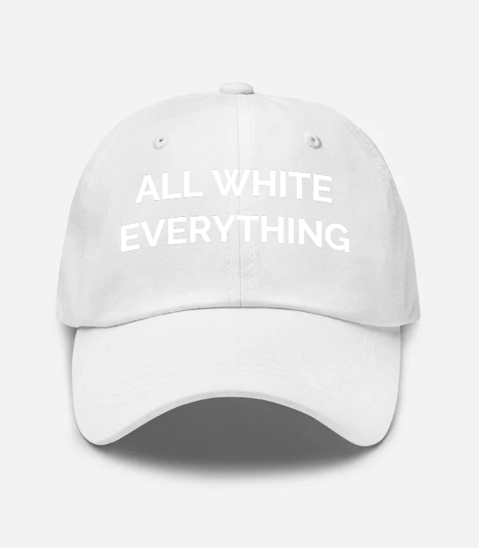 All White Everything Hat - White