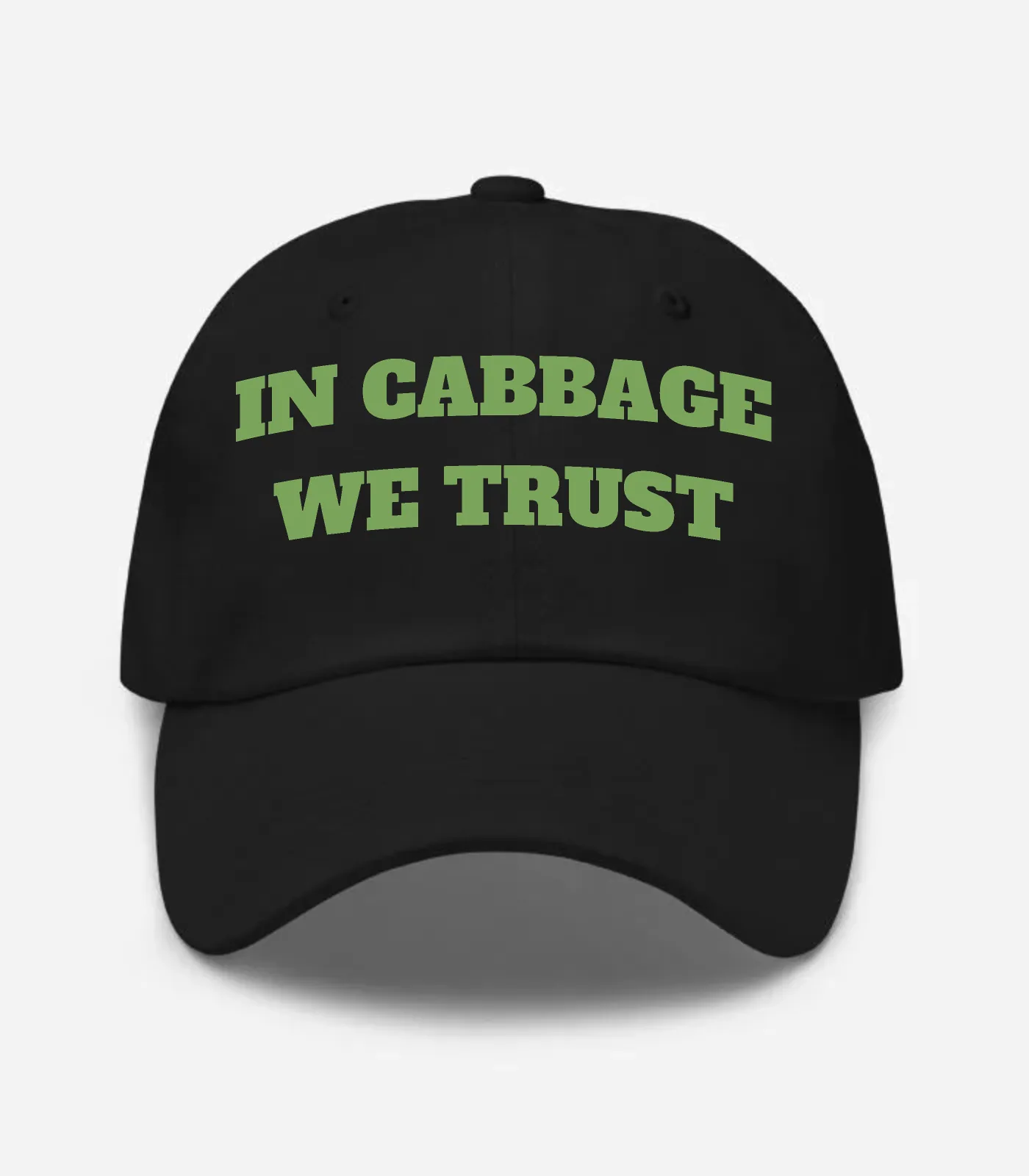 In Cabbage We Trust Hat - Black