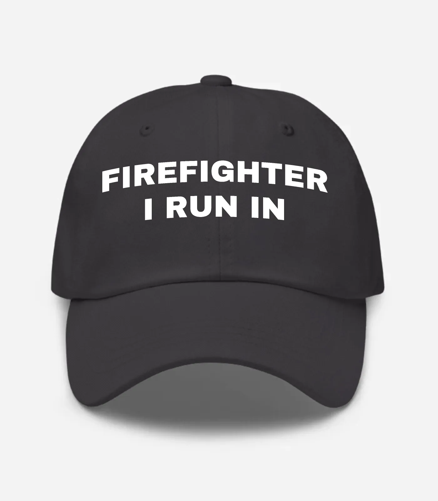 Firefighter I Run In Hat - Dark Grey