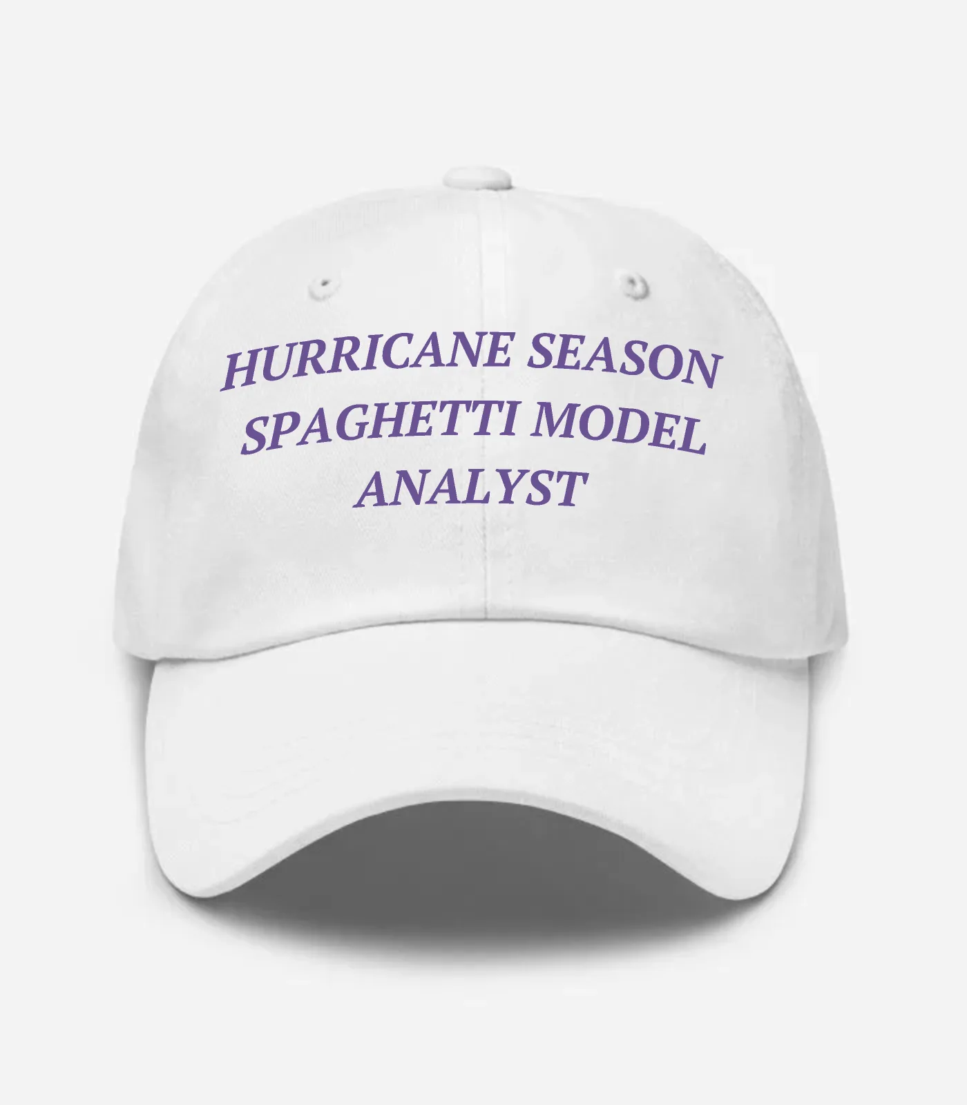 Hurricane Season Spaghetti Model Analyst Hat - White
