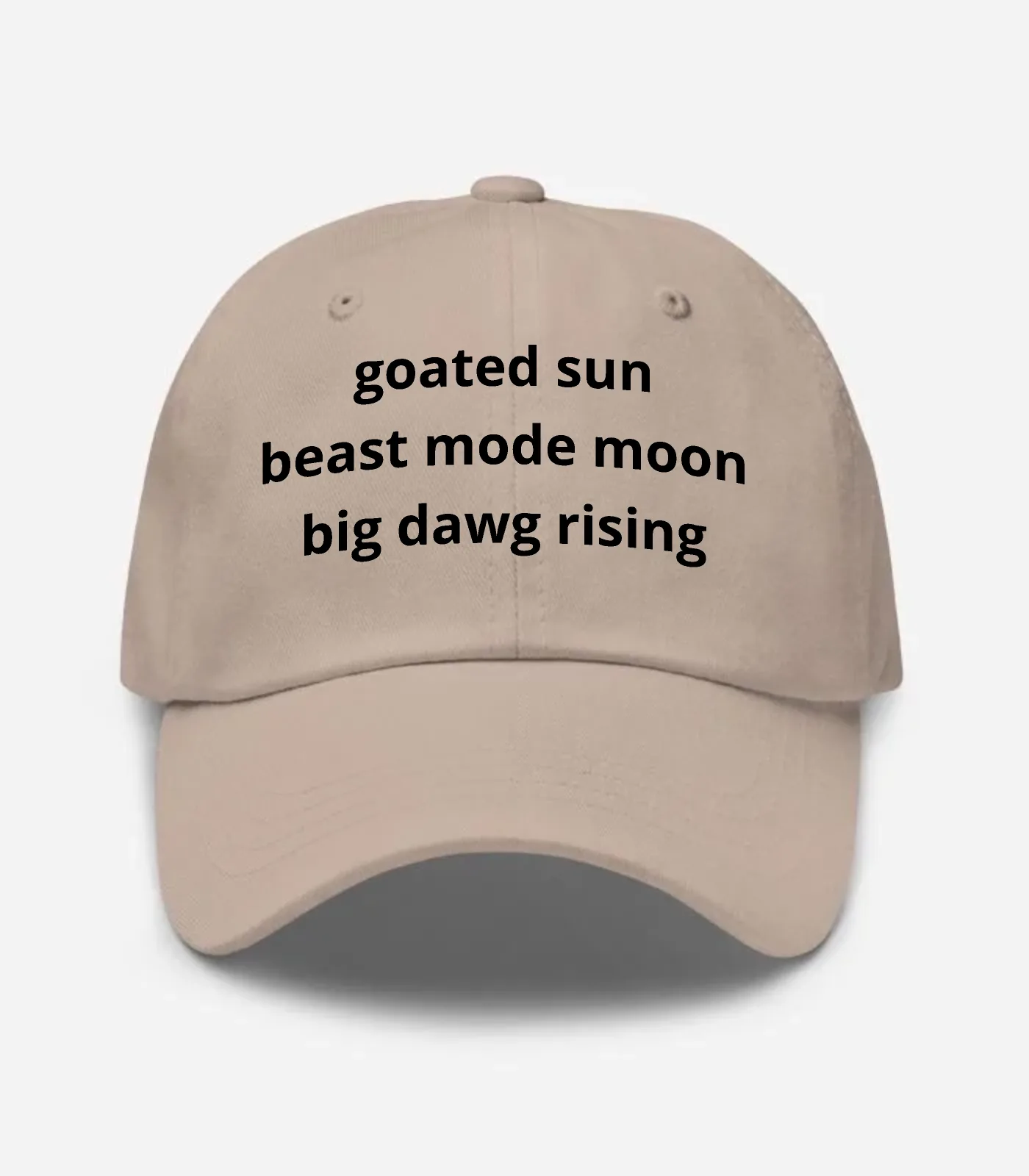 Goated Sun Beast Mode Moon ... Hat - Stone