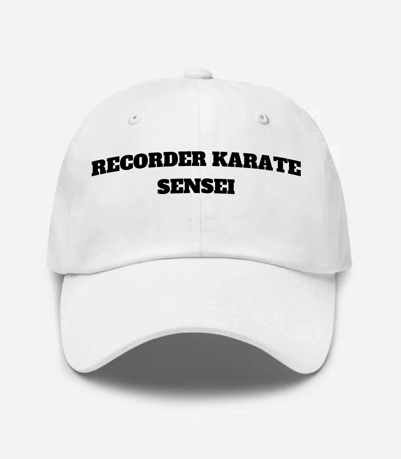 Recorder Karate Sensei Hat - White