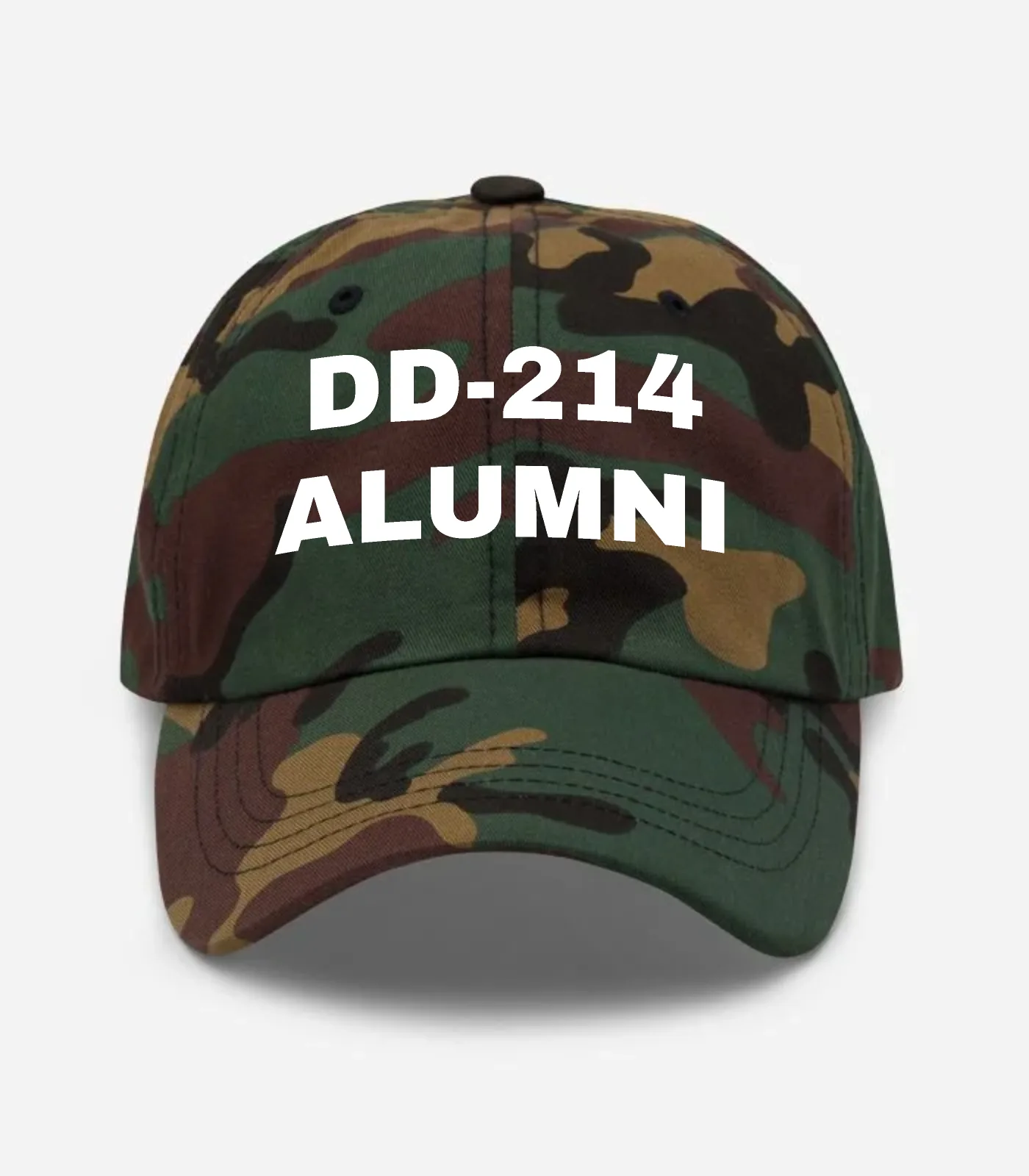 Dd-214 Alumni Hat - Green Camo