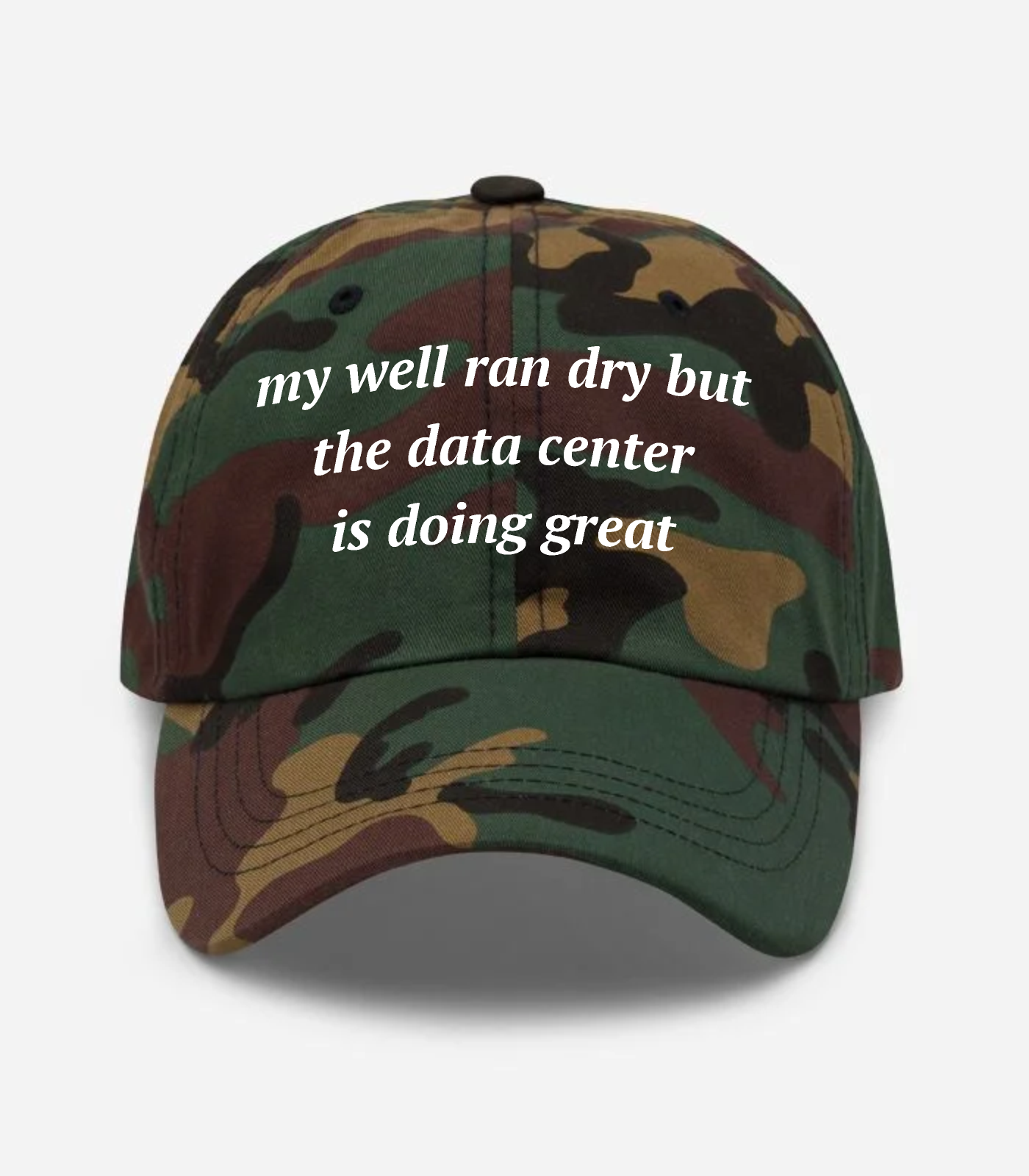 my well ran dry but the data center is doing great Hat
