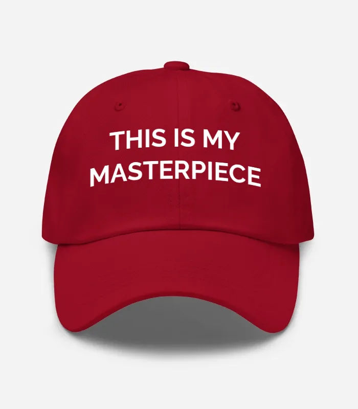 This Is My Masterpiece Hat - Cranberry