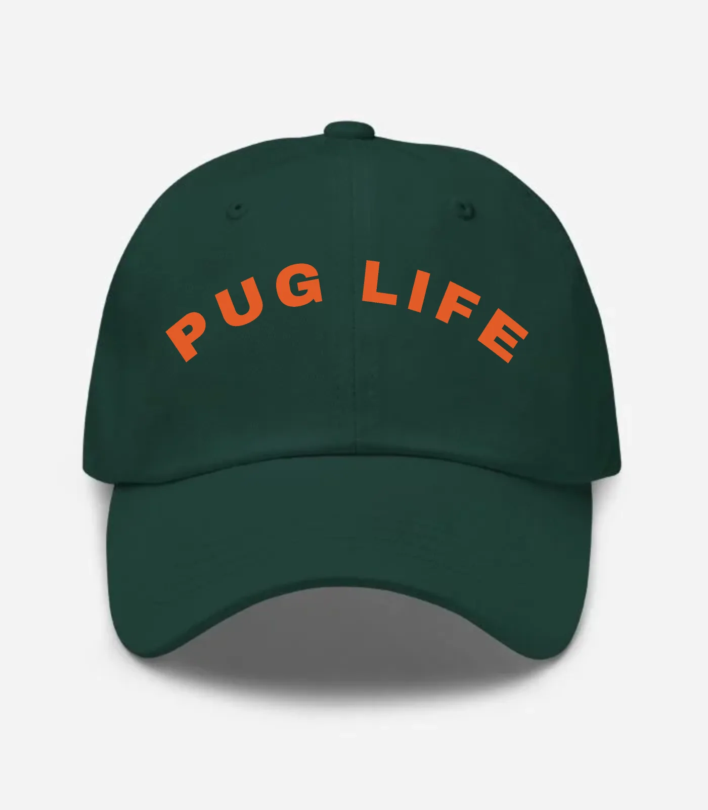 Pug Life Arched Hat - Spruce