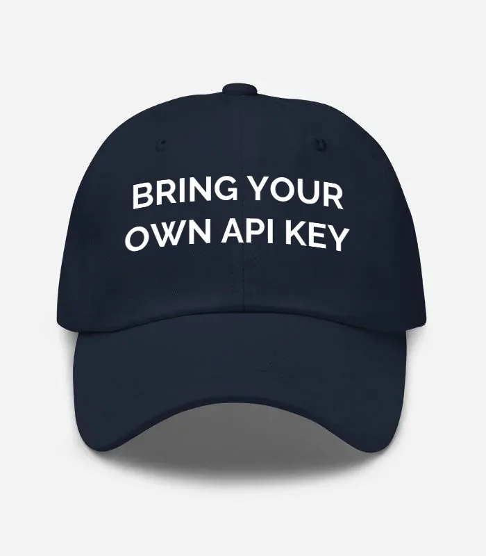 Bring Your Own Api Key Hat - Navy