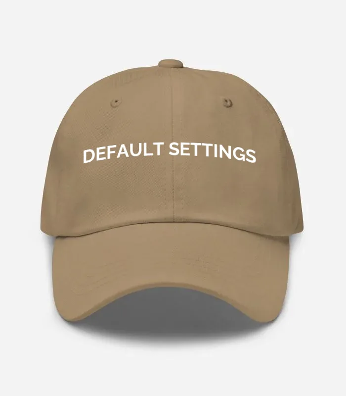 Default Settings Hat - Khaki