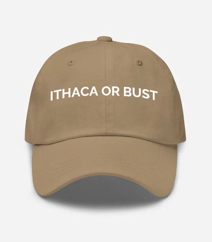 Ithaca Or Bust Hat - Khaki