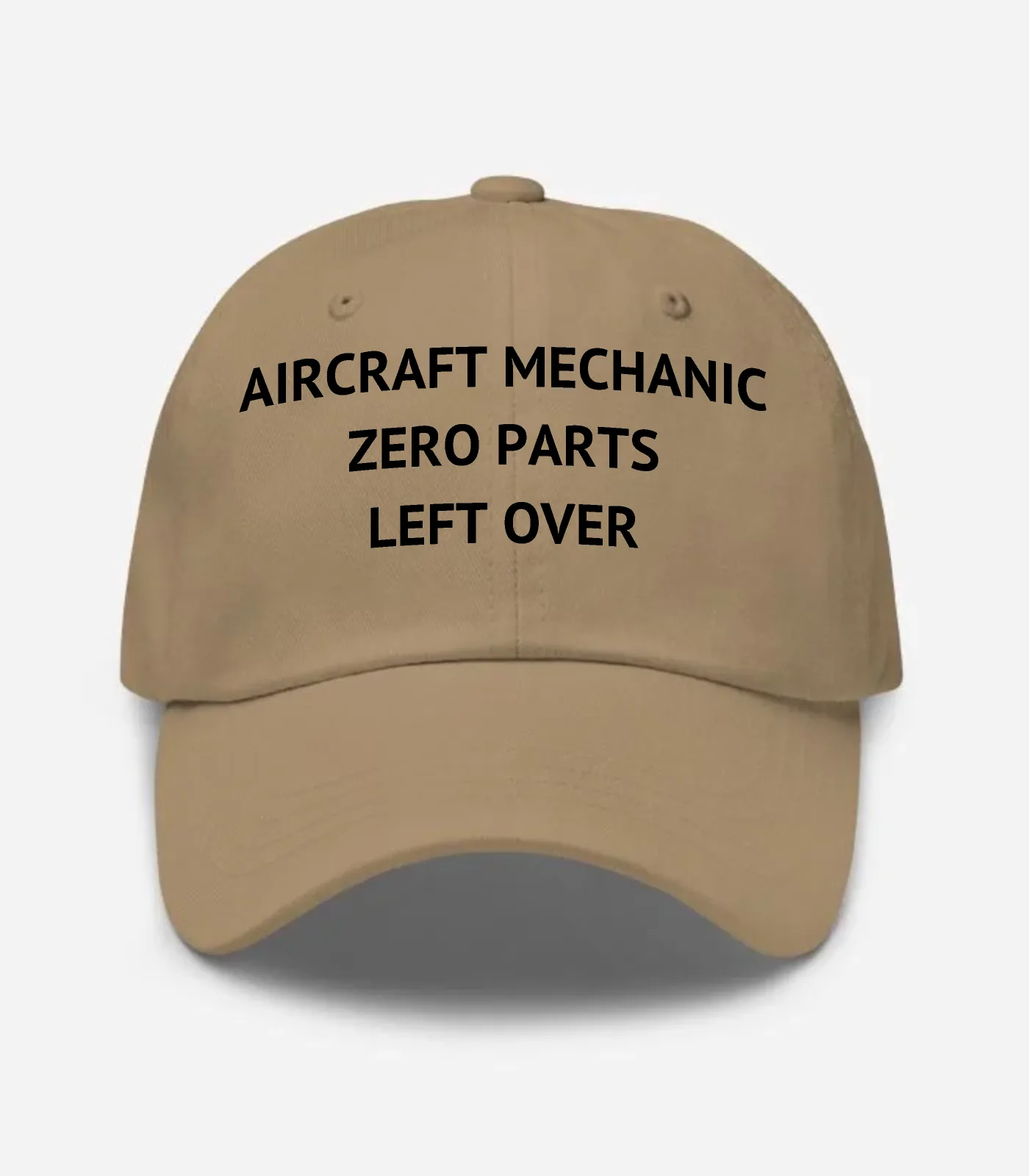 Aircraft Mechanic Zero Parts Left Over Hat - Khaki