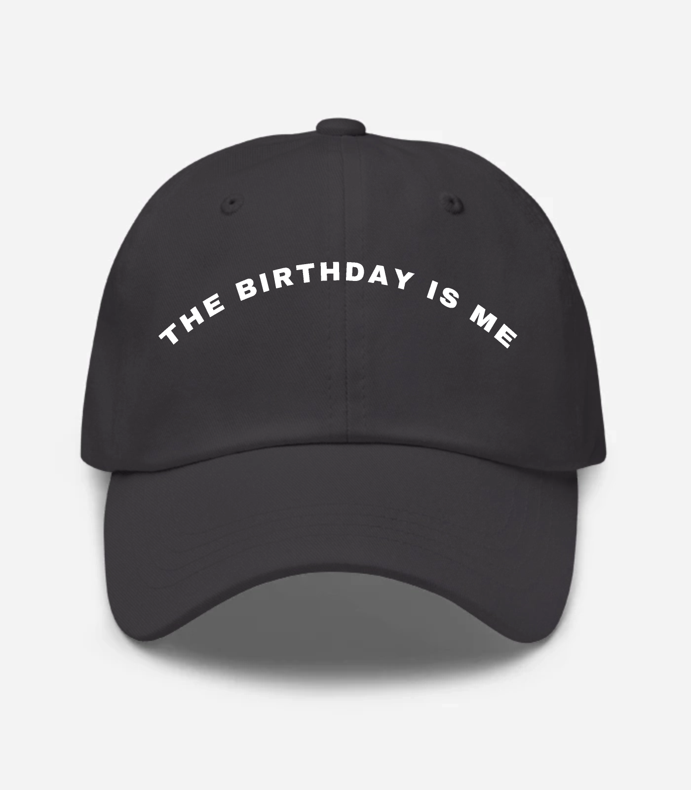 The Birthday Is Me Arched Hat - Dark Grey