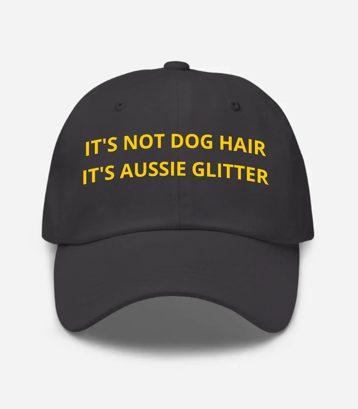 It's Not Dog Hair It's Aussie Glitter Hat - Dark Grey