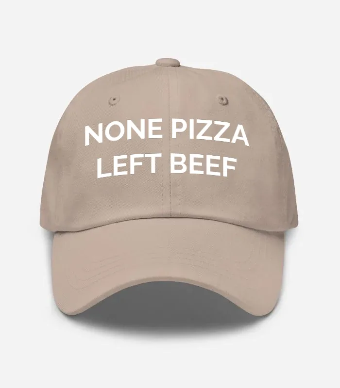None Pizza Left Beef Hat - Stone