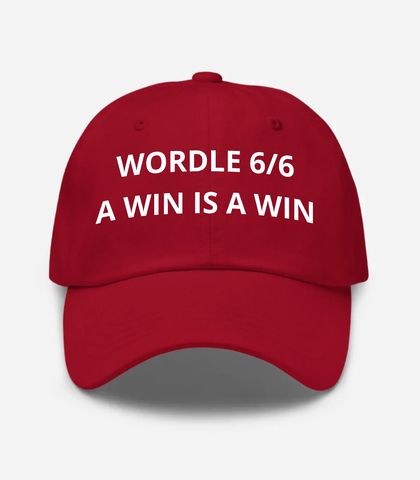 Wordle 6/6 A Win Is A Win Hat