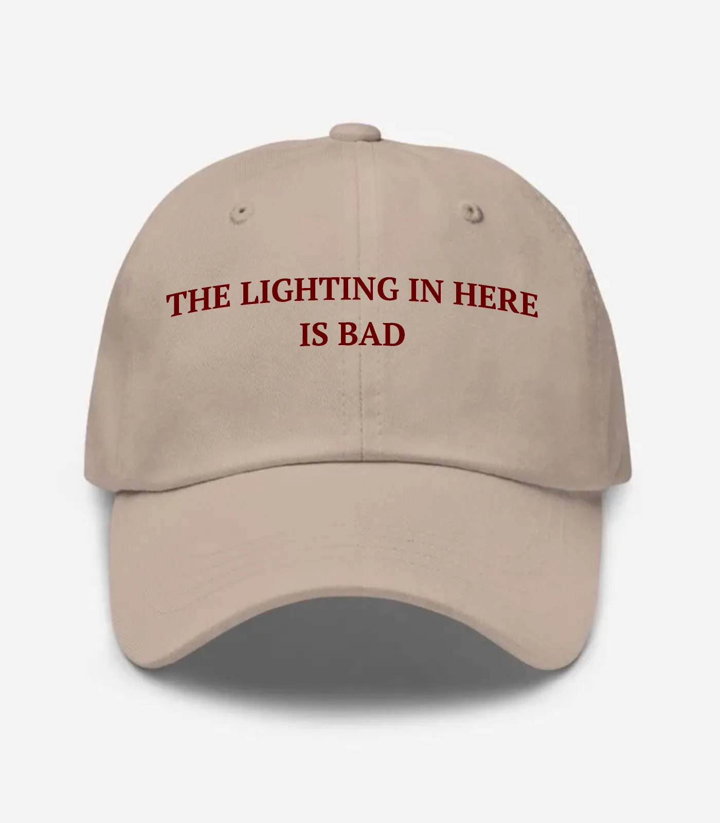 The Lighting In Here Is Bad Hat - Stone