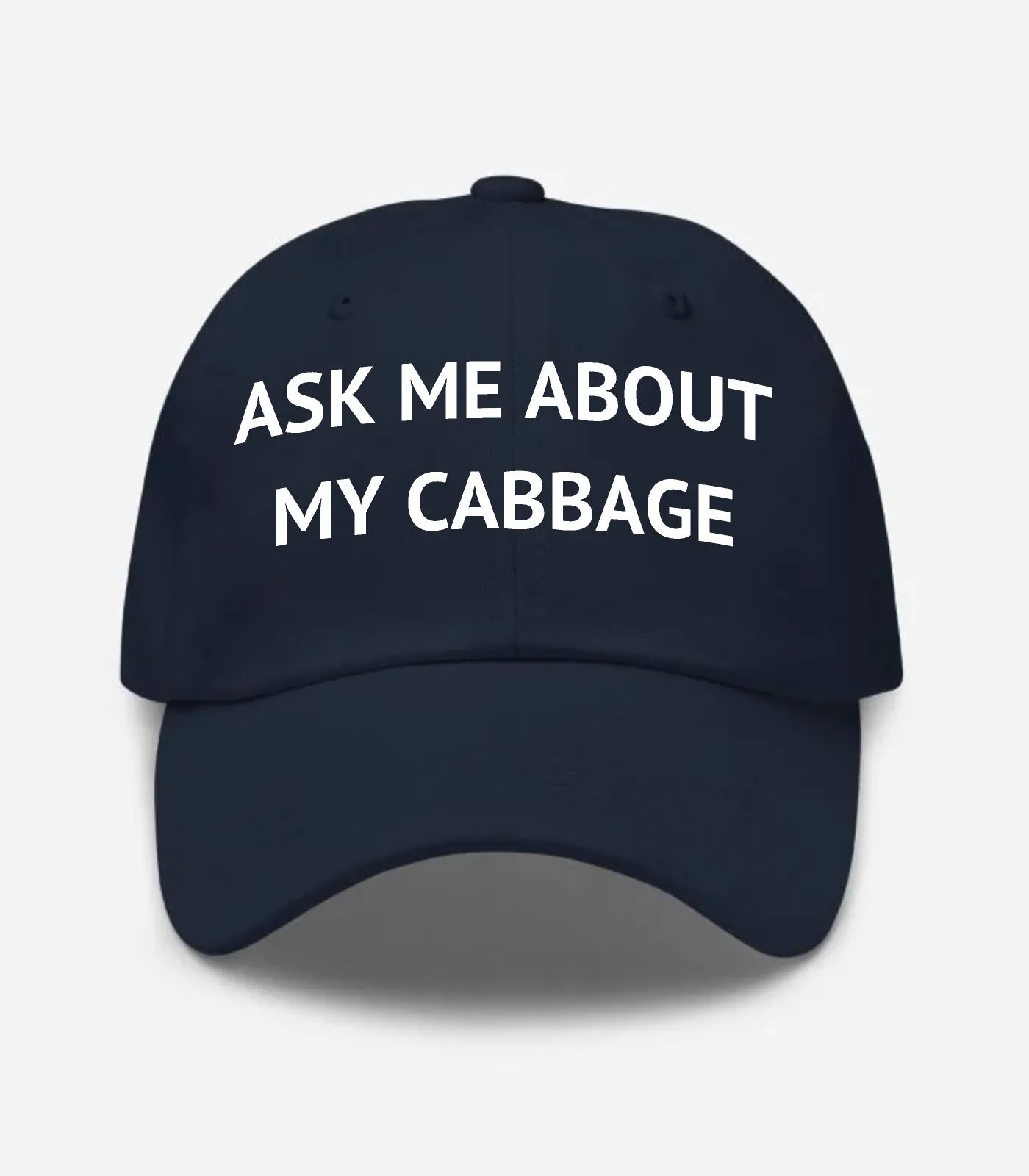 Ask Me About My Cabbage Hat - Navy