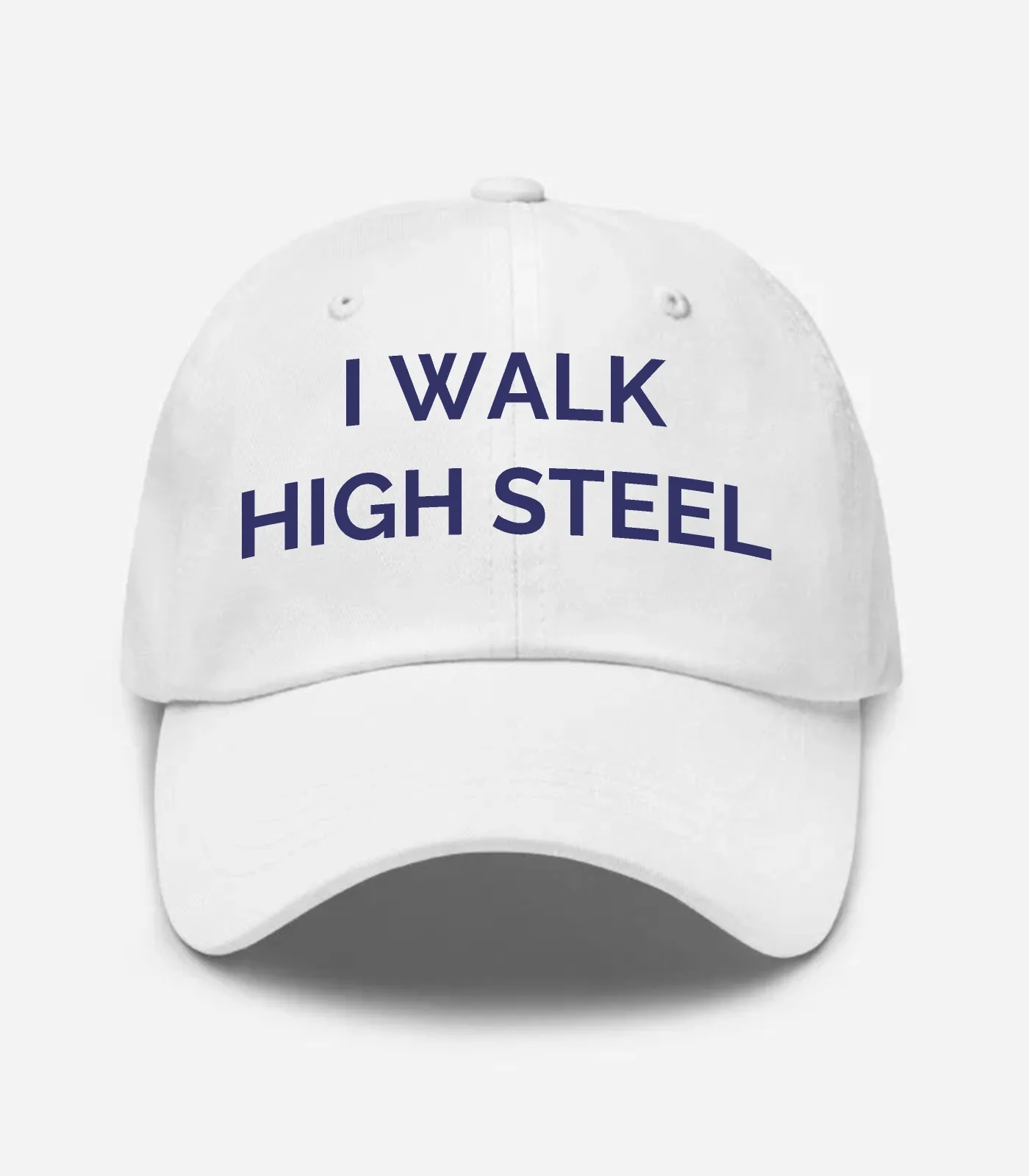 I Walk High Steel Hat - White