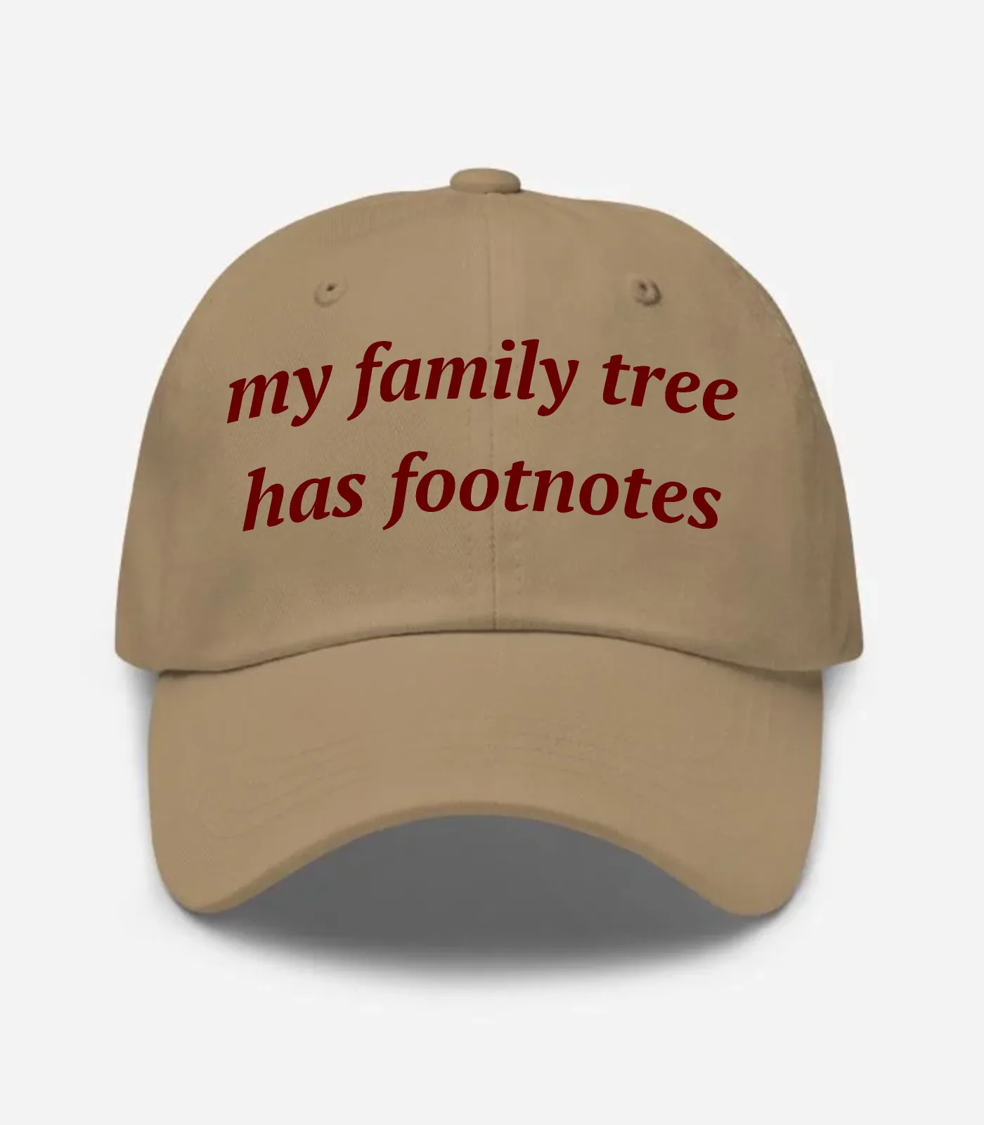 My Family Tree Has Footnotes Hat - Khaki