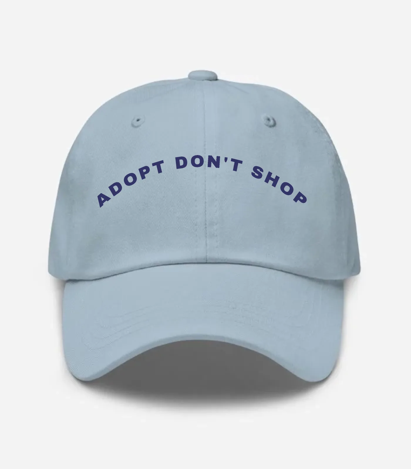 Adopt Don't Shop Arched Hat - Light Blue