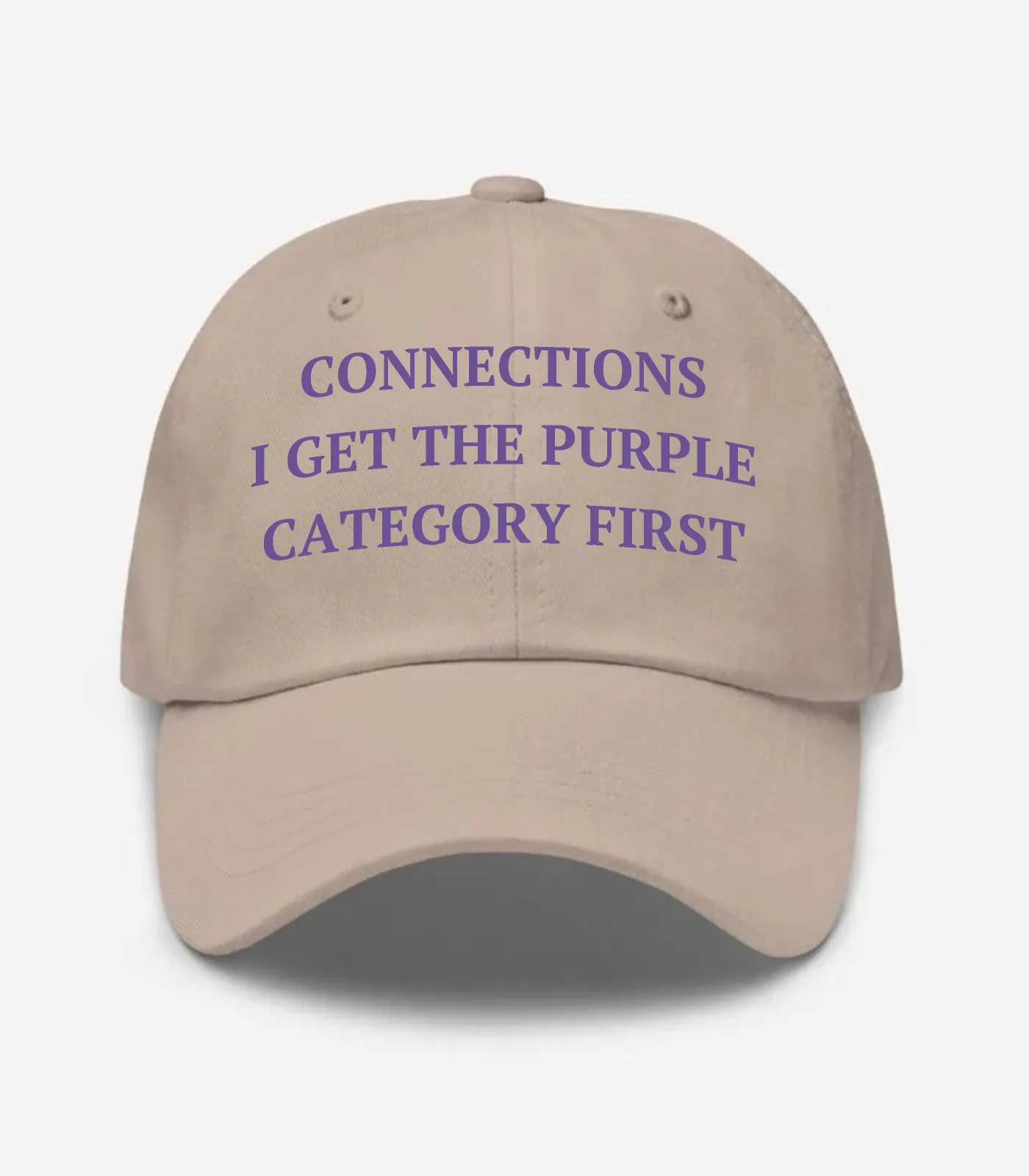 Connections I Get The Purple Category First Hat