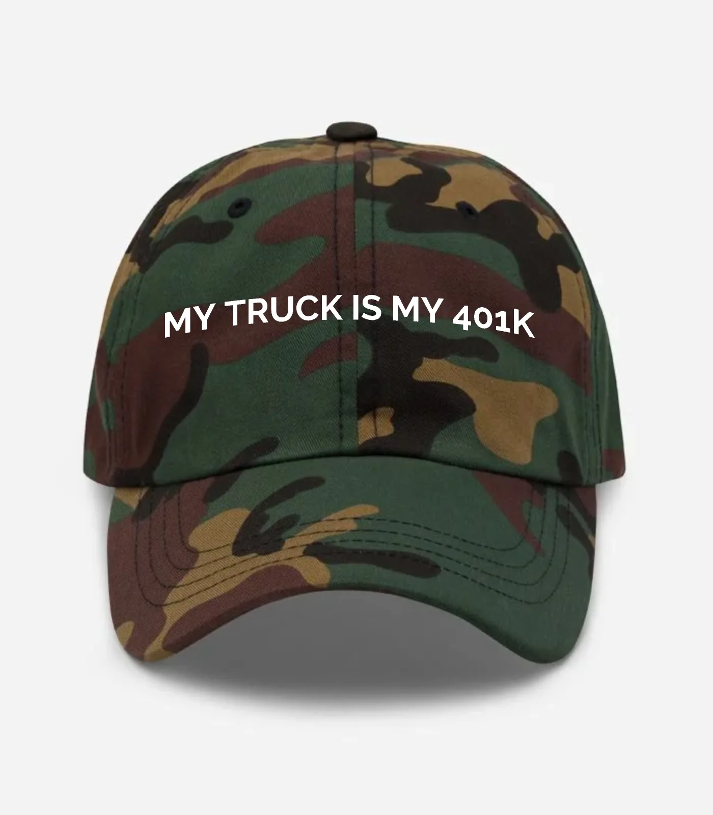 My Truck Is My 401K Hat - Green Camo