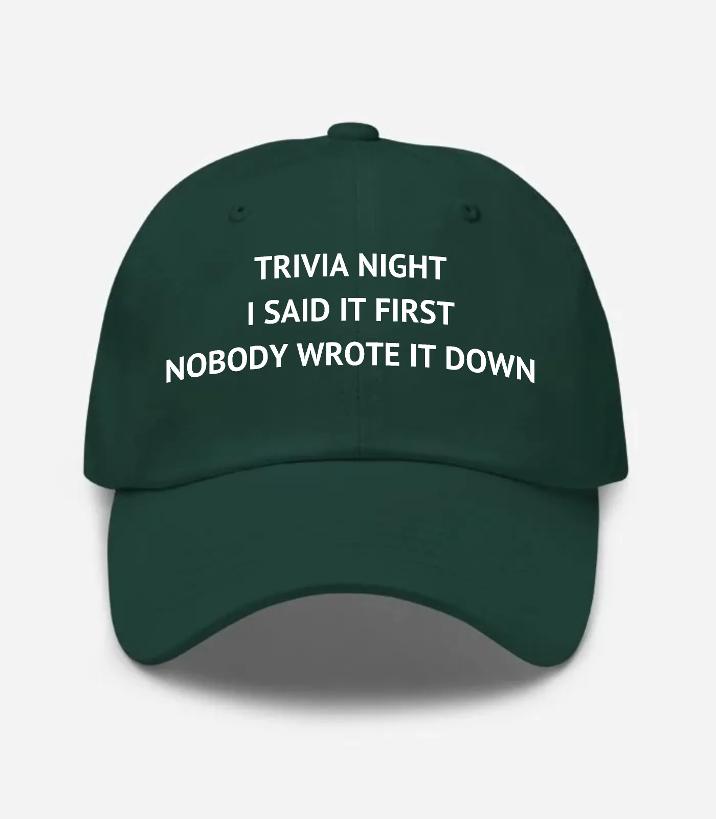 Trivia Night I Said It First Nobody Wrote It Down Hat