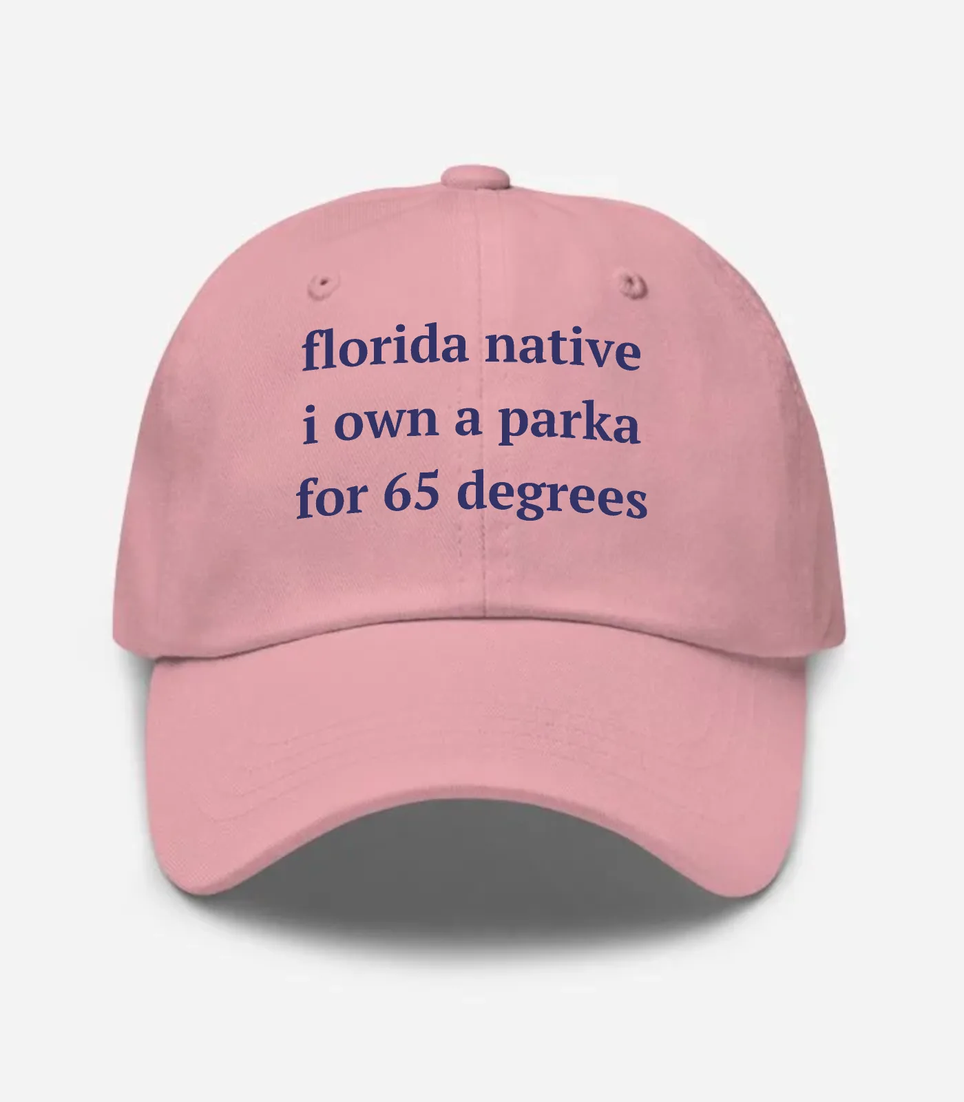 Florida Native I Own A Parka For 65 Degrees Hat - Pink