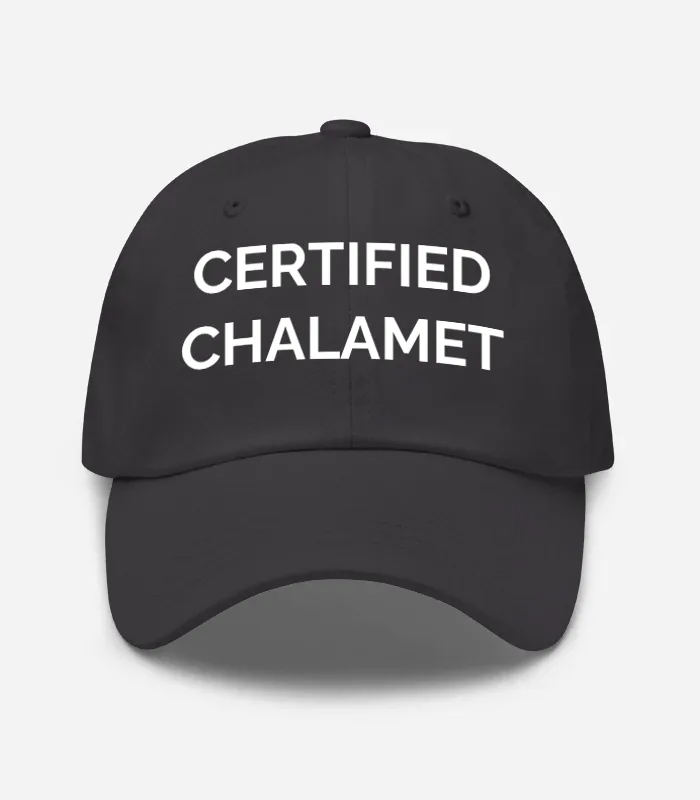 Certified Chalamet Hat - Dark Grey