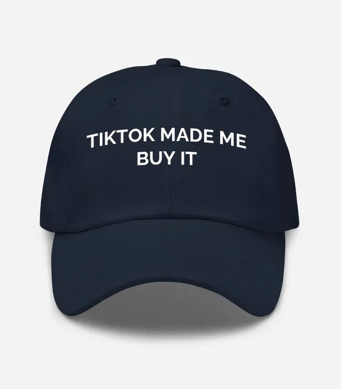 Tiktok Made Me Buy It Hat - Navy