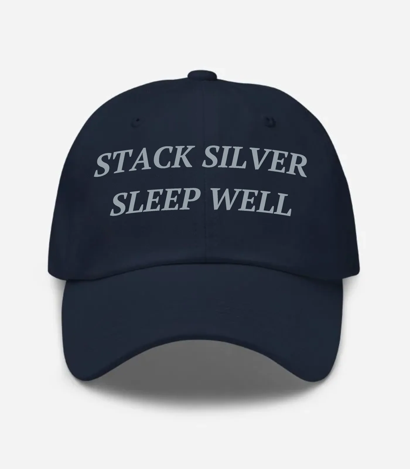 Stack Silver Sleep Well Hat - Navy