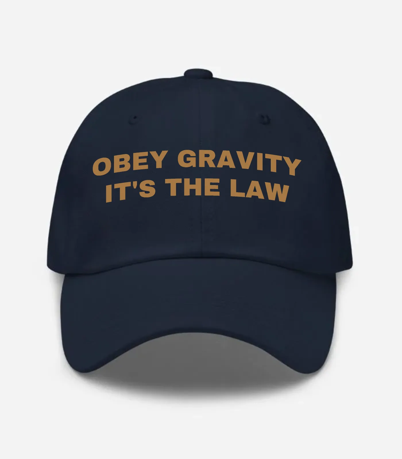 Obey Gravity It's The Law Hat - Navy