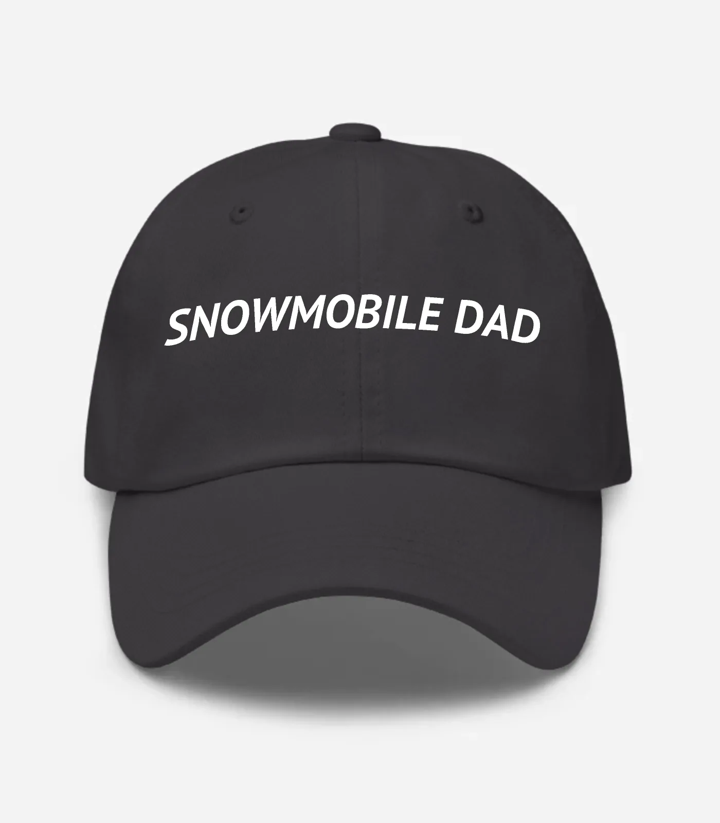 Snowmobile Dad Hat - Dark Grey