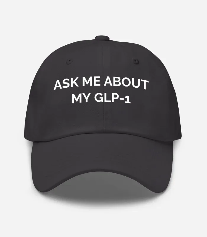 Ask Me About My Glp-1 Hat - Dark Grey