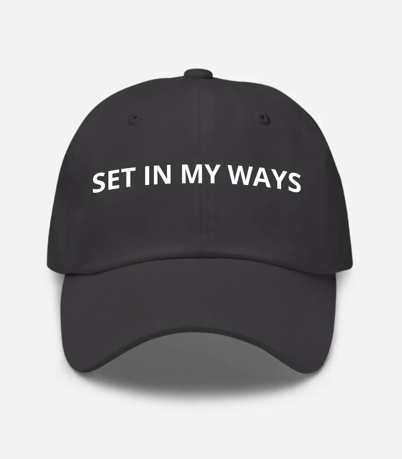 Set In My Ways Hat - Dark Grey