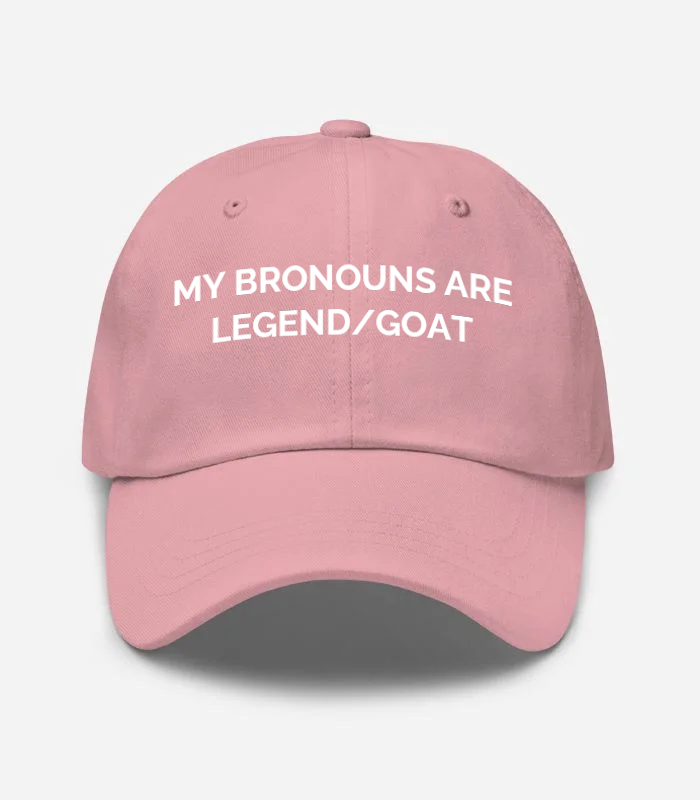 My Bronouns Are Legend/goat Hat - Pink