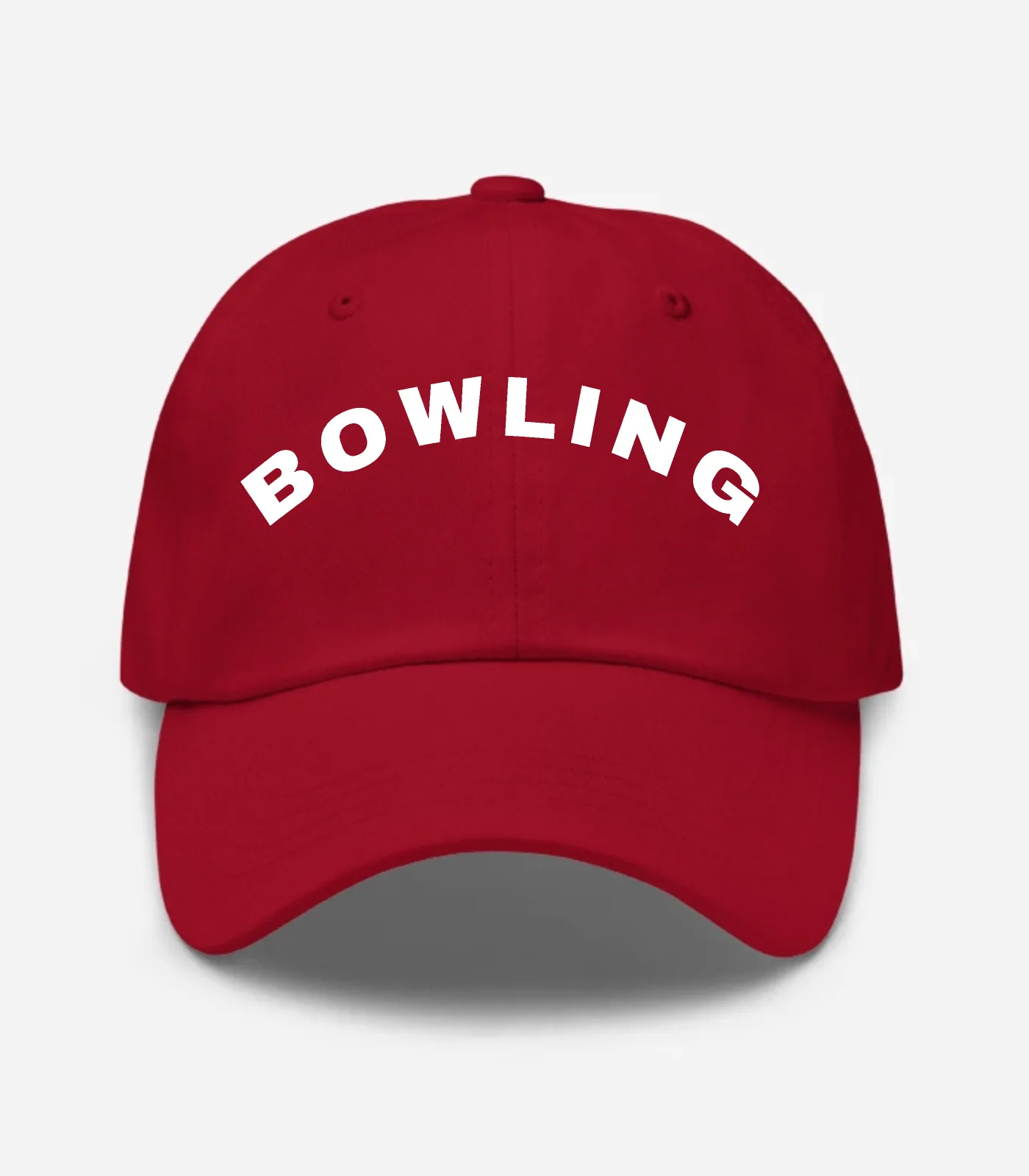 Bowling Arched Hat - Cranberry
