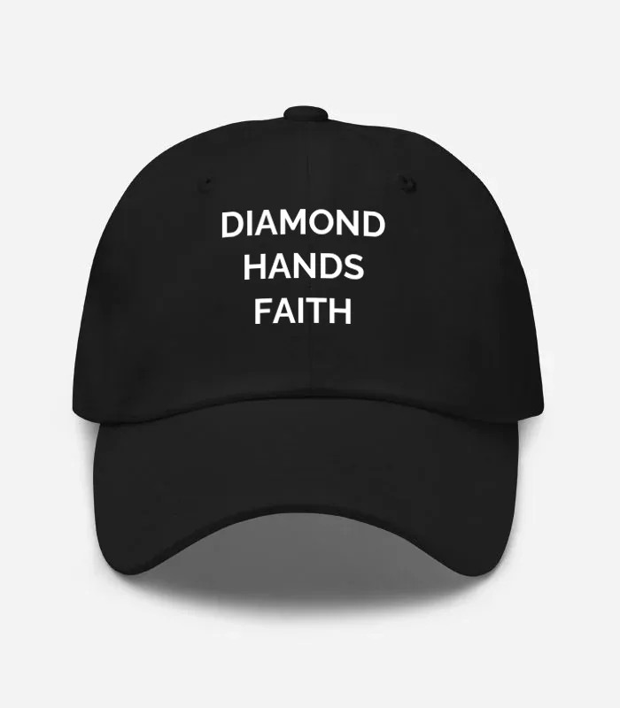 Diamond Hands Faith Hat - Black